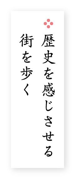 歴史を感じさせる街を歩く