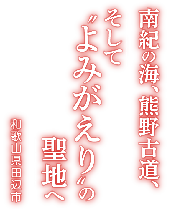 南紀の海、熊野古道、そして〝よみがえり〟の聖地へ