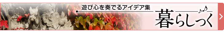 遊び心を奏でるアイデア集 暮らしっく
